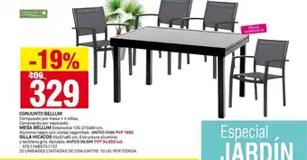 Bricoking Conjunto Bellum Mesa Bellum Silla Hicacos oferta