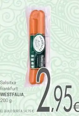 Valvi Supermercats westfalia salsitxa frankfurt oferta