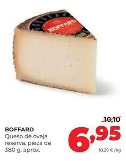 Alimerka Boffard - queso de oveja reserva oferta