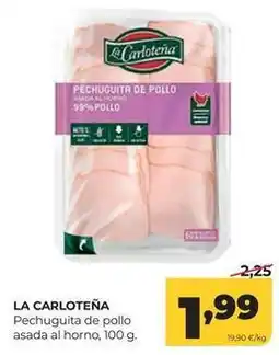 Alimerka La carloteña - pechuguita de pollo asada al horno oferta
