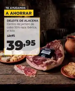 Alimerka Deleite de alacena - centro de jamón de cebo 50% raza ibérica oferta