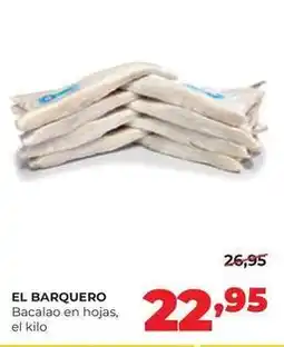 Alimerka El barquero - bacalao en hojas oferta
