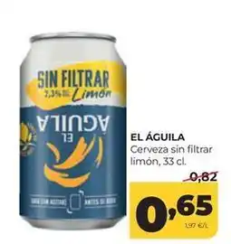 Alimerka El águila - cerveza sin filtrar limon oferta