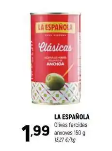 Coviran La española - olives farcides anxoves oferta
