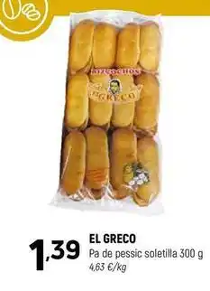 Coviran El greco - pa de pessic soletilla oferta