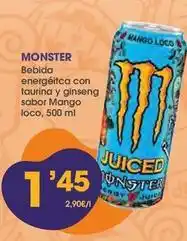 Supermercados Plaza Mango - bebida energética con taurina y ginseng sabor mango loco oferta