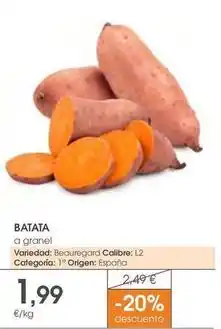 Supermercados Plaza Origen - batata oferta