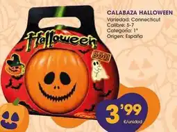 Supermercados Plaza Origen - calabaza halloween oferta