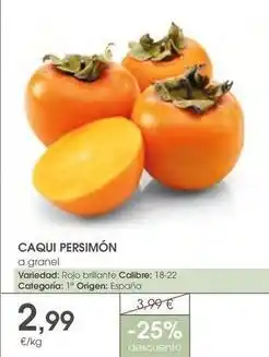 Supermercados Plaza Brillante - caqui persimon oferta