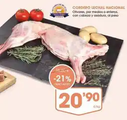 Supermercados Plaza Cordero lechal nacional oferta