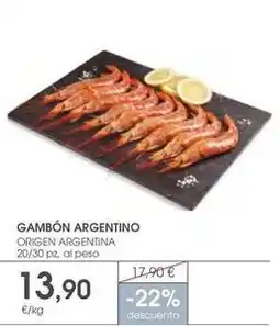 Supermercados Plaza Origen - gambón argentino oferta