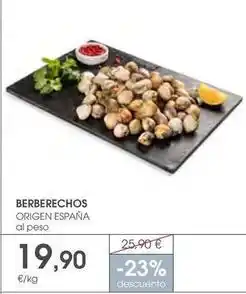 Supermercados Plaza Origen - berberechos oferta