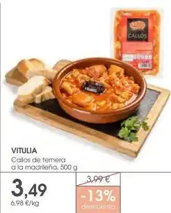 Supermercados Plaza Vitulia - callos de ternera a la madrilena oferta
