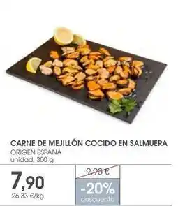 Supermercados Plaza Origen - carne de mejillón cocido en salmuera oferta