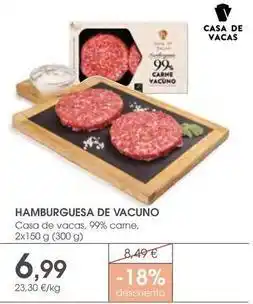 Supermercados Plaza Hamburguesa de vacuno oferta