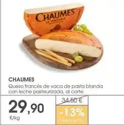 Supermercados Plaza Chaumes - queso francés de vaca de pasta blanda con leche pasteurizada, al corte oferta