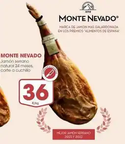 Supermercados Plaza Monte nevado - jamon serrano natural oferta
