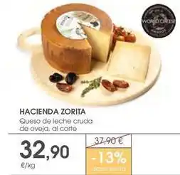 Supermercados Plaza Hacienda zorita - queso de leche cruda de oveja oferta