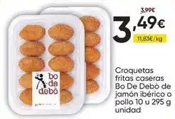 FROIZ Bo - croquetas fritas caseras de debò de jamón ibérico oferta