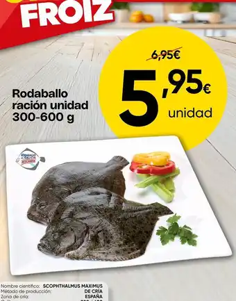 Froiz - rodaballo ración unidad