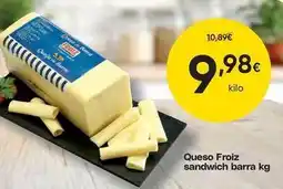 FROIZ Froiz - queso sandwich barra oferta