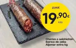 FROIZ Aljomar - chorizo o salchichon iberico de cebo oferta
