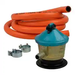 BricoCentro Kit de butano + regulador de gas + 2 abrazaderas + manguera de 1,5 m oferta