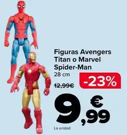 Carrefour Figuras avengers titan o marvel spider-man oferta