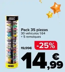 Carrefour Speed track - pack 35 piezas oferta