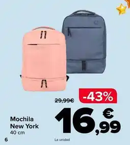 Carrefour Mochila new york oferta