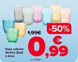 Carrefour Vaso colores vertice quid o aras oferta