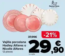 Carrefour Santa clara - vajilla porcelana hadley alfares o nicolle alfares oferta