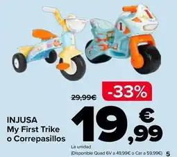 Carrefour Injusa - my first trike o correpasillos oferta
