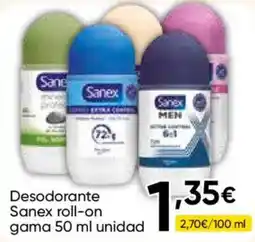 FROIZ Sanex desodorante roll-on oferta