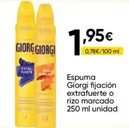 FROIZ Giorgi espuma fijación extrafuerte o rizo marcado oferta