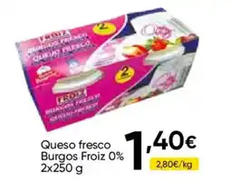FROIZ Burgos Froiz queso fresco 0% oferta