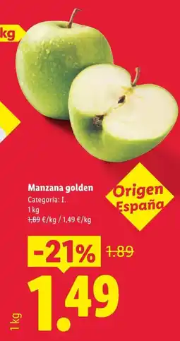 Lidl Manzana golden oferta