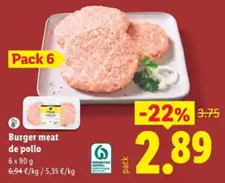 Lidl Follo burger meat de pollo oferta