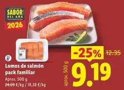 Lidl Lomos de salmón pack familiar oferta