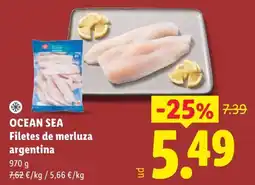Lidl Ocean Sea filetes de merluza argentina oferta