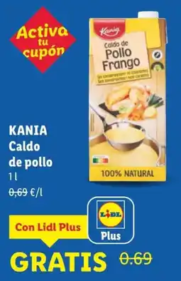 Lidl Kania caldo de pollo oferta