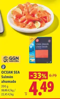 Lidl Ocean Sea Salmón ahumado oferta