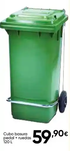 FROIZ Cubo basura pedal + ruedas oferta
