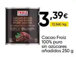 FROIZ Cacao Froiz 100% puro oferta