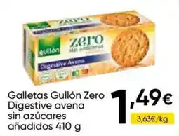 FROIZ Gullón galletas zero digestive avena oferta