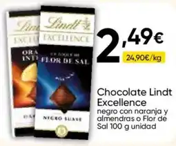 FROIZ Lindt Excellence negro con naranja y almendras o Flor de Sal oferta