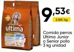 FROIZ ultima comida perros Ultima Junior o Senior pollo oferta