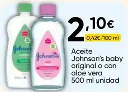 FROIZ Johnson's baby aceite original o con aloe vera oferta