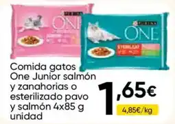 FROIZ One Junior salmón y zanahorias o esterilizado pavo y salmón oferta