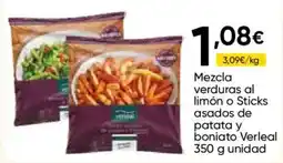 FROIZ Verleal mezcla verduras al limón o sticks asados de patata y boniato oferta